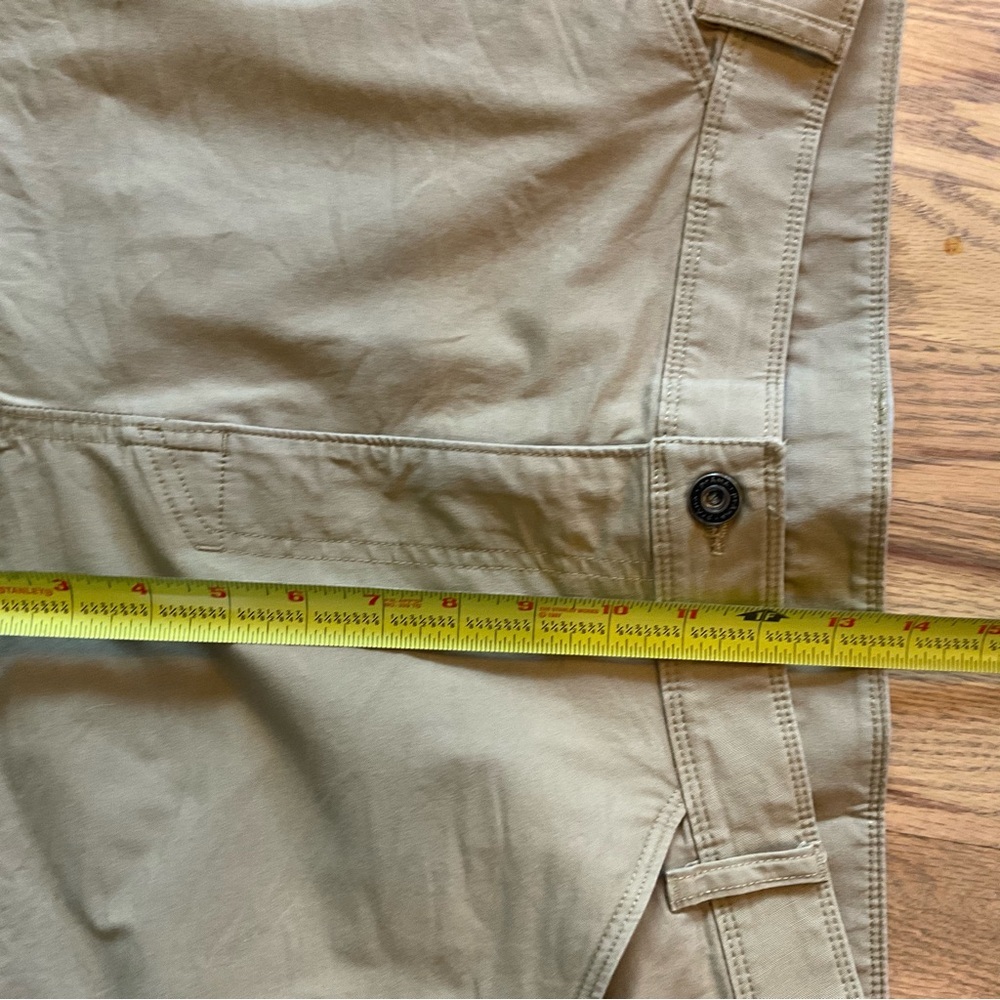 PRANA Breahe Chino Shorts Sz 38 Standard Fit Brown Stretch 9” Inseam Khaki Hike - Picture 9 of 13